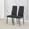 2/4/6 Dining Chairs Side Chairs High Back Velvet/Faux Leather Padded Seat Home
