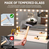 OYAJIA Hollywood Vanity Makeup Mirror with Lights 18-LED Tabletop Wall Aszmcfjbz