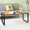 Modern Rectangle Coffee Table Tempered Glass Top Living Room Office Furniture UK