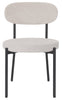2 White Velvet Dining Chairs Velvet Seat Chairs Plush velvet seat and backrest