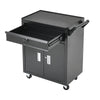 1 Drawer 2 Doors Roll Cab Tool Chest Box Cabinet Tool Storage Bin Cupboard Cart