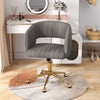 Costway Velvet Home Office Chair Adjustable Modern Swivel Desk Vanity Chair