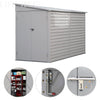 5X9FT Outdoor Garden Storage Shed Metal Lean to Pent Shed for Tool Bike