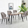 Pair of Modern Faux Leather Dining Chair Restaurant Dining Room Grey Chair New
