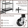 Garage Sports Equipment Organizer Golf Bag Ball Metal Storage Rack on Wheels