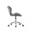 Adjustable Cushioned Computer Desk Office Chair Chrome Legs Lift Swivel Chairs