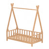 Wooden Kids Treehouse Bed Frame Childrens Toddlers Floor Bed Frame Low Bedstead