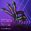 RGB Office Chair Gaming Computer Desk Swivel Recliner Chair Leather Ykmxhkumamdu