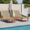Loungers 2 pcs Taupe Solid Wood Acacia and L2D3