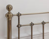 Brass Finish,Traditional Antique Victorian Metal Bed Frame Bedstead,Double,King