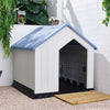 XL Plastic Dog Kennel Pet House Garden Indoor Outdoor Animal Shelter Bed+Door