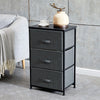 Fabric Cabinets Storage Unit Metal Frame Chest of Drawer Organiser Bedside Table