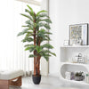 Large Artificial Fern Green Plant Realistic Fake Palm Tree Potted Home 200cm