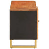 TV Cabinet Brown and Black 105x33.5x46 Solid Wood K3L3
