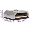 Pizza Oven with Ceramic Stone for Gas Charcoal BBQ Evenly Maker