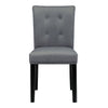 Grey Dining Chairs with Silver Knocker Velvet Dining Room Chair Table Furniture