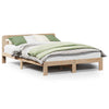 Bed Frame without 135x190 Double Solid Wood Pine Q3C4
