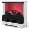 27"/68cm Electric 2000W Fireplace 3-Sided Fireplace Heater with 3-Level Flame