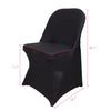 10x White Black Folding Chair Covers Spandex Wedding Chair Slipcovers Protector
