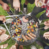 BBQ Smoker Barrel Charcoal Barbecue Grill 3 in 1 Garden Outdoor Cooking Fire Pit