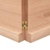 Camerina Table Brown 120x60x4 Treated Solid Wood Oak Live ,Table P9D5