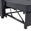 Modern Folding Sofa Bed Grey Sleeper Pull Out Convertible Arm Chair Adjustable
