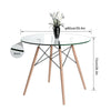 Round Square Rectangular Dining Table 2/4 Wooden Chairs Kitchen Room Restaurant