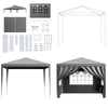 Gazebo Heavy Duty Marquee 3x3m Waterproof Garden Party Tent Shelter With 4 Sides