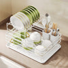 Kitchen Dish Drainer Rack Sink Washing Plates Draining Board Cutlery Cups Holder