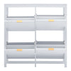 Shoe Storage Cabinet Cupboard 4 Door Hallway Organiser Compact Space Saver