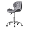 Cushioned Computer Desk Office Chair Chrome Legs Lift Swivel Adjustable Height