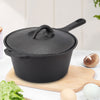 Cast Iron Casserole Dish Pot Pan Cooked Camping Stew Dutch Oven Stockpot Skillet
