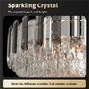 40/60/80cm Raindrop Crystal Chandelier Pendant Ceiling Light Restaurant Kitchen