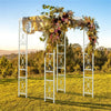 Outdoor Garden Pergola Gazebo Awning Canopy Sun Shade Shelter Metal Arch w/ Roof