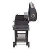 Outdoor Jr Smoker Barbecue Charcoal Portable BBQ Grill Camping Garden w/ Wheels
