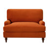 Dusk Hampshire Bright Orange Velvet Loveseat RRP £599