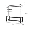 Heavy Duty Metal Double Rail Clothes Garment Hanging Rack Shelf Display Stand UK