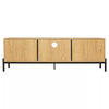 Vintage Rattan Wooden TV Cabinet Entertainment Unit Storage Display Stand 150CM