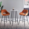 2 X Bar Stools Velvet Breakfast Chair Kitchen High Counter Stool Pub Restaurant