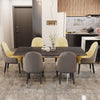 Extra Long Extendable Dining Table Strong Stains-proof Kitchen Table For Party