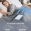 Grey Cotton/Fleece Weighted Blanket Throw Bedding Sensory Premium Adults Kids UK