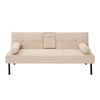 Panana Fabric Sofa Bed Sofabed with Drink Holders Recliner Free Bolster Cushions