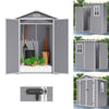 8x4 6x4 5x4ft Large Shed Plastic Garden Tools Bike Storage Shed Outdoor House UK
