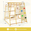 8-in-1 Kids Jungle Gym Playset Toddlers Indoor Wooden Climbing Toy Play Set