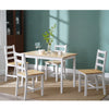New Solid Wood Dining Table and 4 Chairs Set Home Kitchen Furniture 4 Colours
