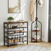 Shoe Rack Shoe Storage with Adjustable Mesh Shelves 16-20 Pairs of Shoes