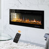 Electric Inset Fire 70in Insert / Wall Mount LED Fireplace Reccessed Media Flame
