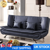 Leather 3 Seater Sofa Bed Couch 2 IN 1 Convertible Sofa Recliner Sleeper Bed New