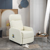 Recliner Chair 6 Points Massage Heating Sofa PU Upholstered Armchair Living Room