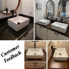Bathroom Cloakroom Vanity Ceramic Wash Basin Sink Countertop / Wall Mount Modern